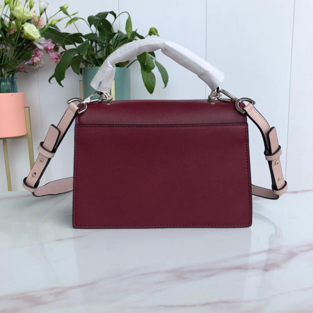 Ludlow medium logo and leather satchel store