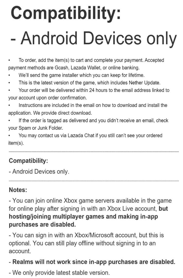 Minecraft Pocket Edition Game update), Hobbies & Toys, Toys