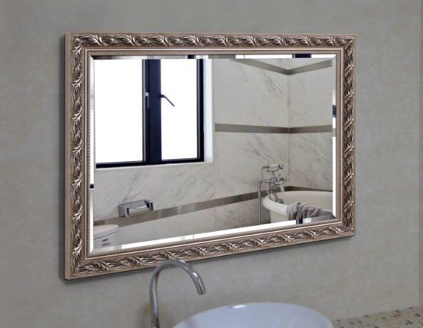 Mirror Wood Toilet Bathroom Mirror Venetian Mirror Furniture Tables Chairs On Carousell