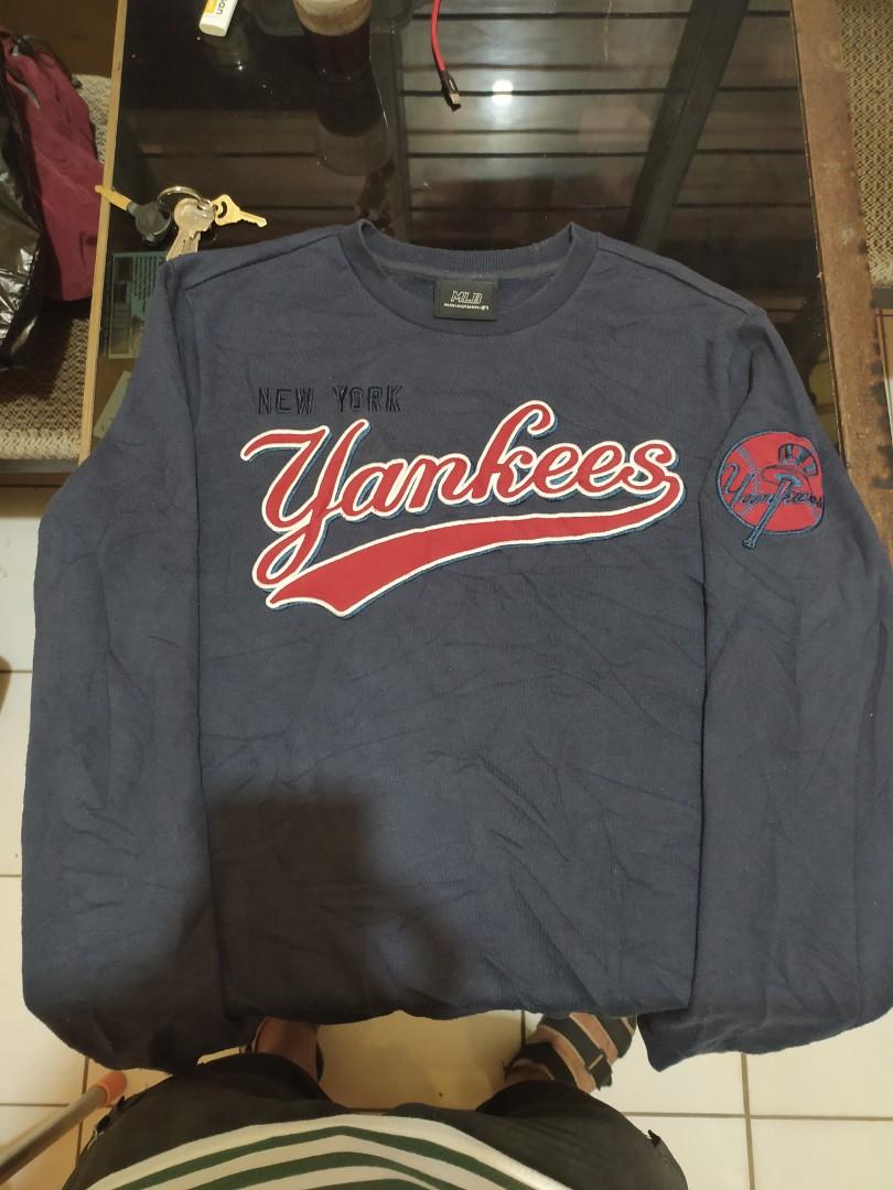 Kaos MLB YANKEES ™, Fesyen Pria, Pakaian , Atasan di Carousell