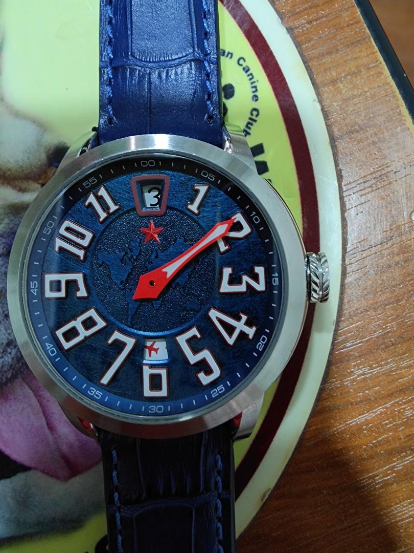 Red star jump hour automatic watch deals