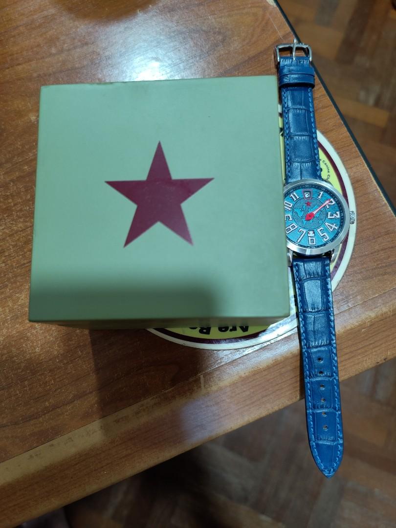 Red star online single hand watch