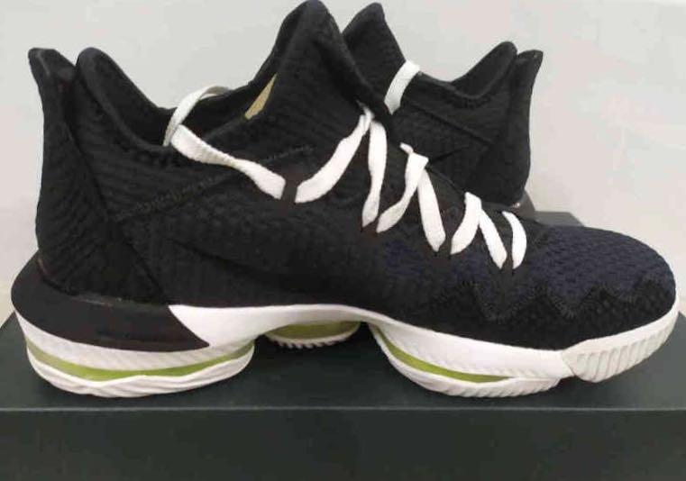 Lebron 16 low black volt glow best sale