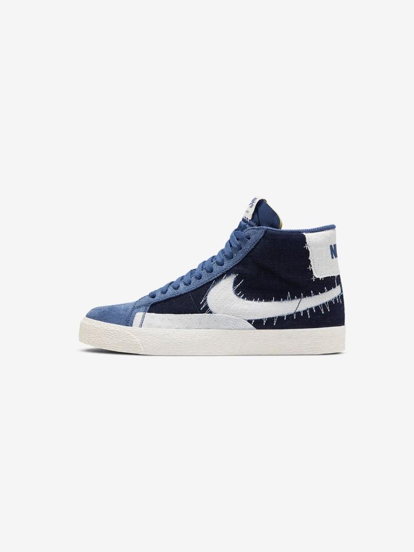 nike sb zoom blazer mid sashiko mystic navy