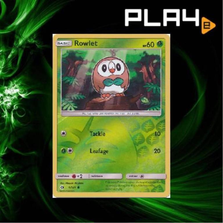 Pokemon Rowlet 9/149 Reverse Holo Promo Card Brand New, Hobbies & Toys,  Toys & Games on Carousell