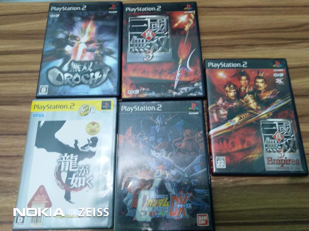 PS2 Games NTSC - J (Category: PlayStation) located in Taguig. Submitted by jaizerjay (Listing ID 1032499000, Image 1). Description: 5 PS2 Games for 400 😊 Japan region Thanks.