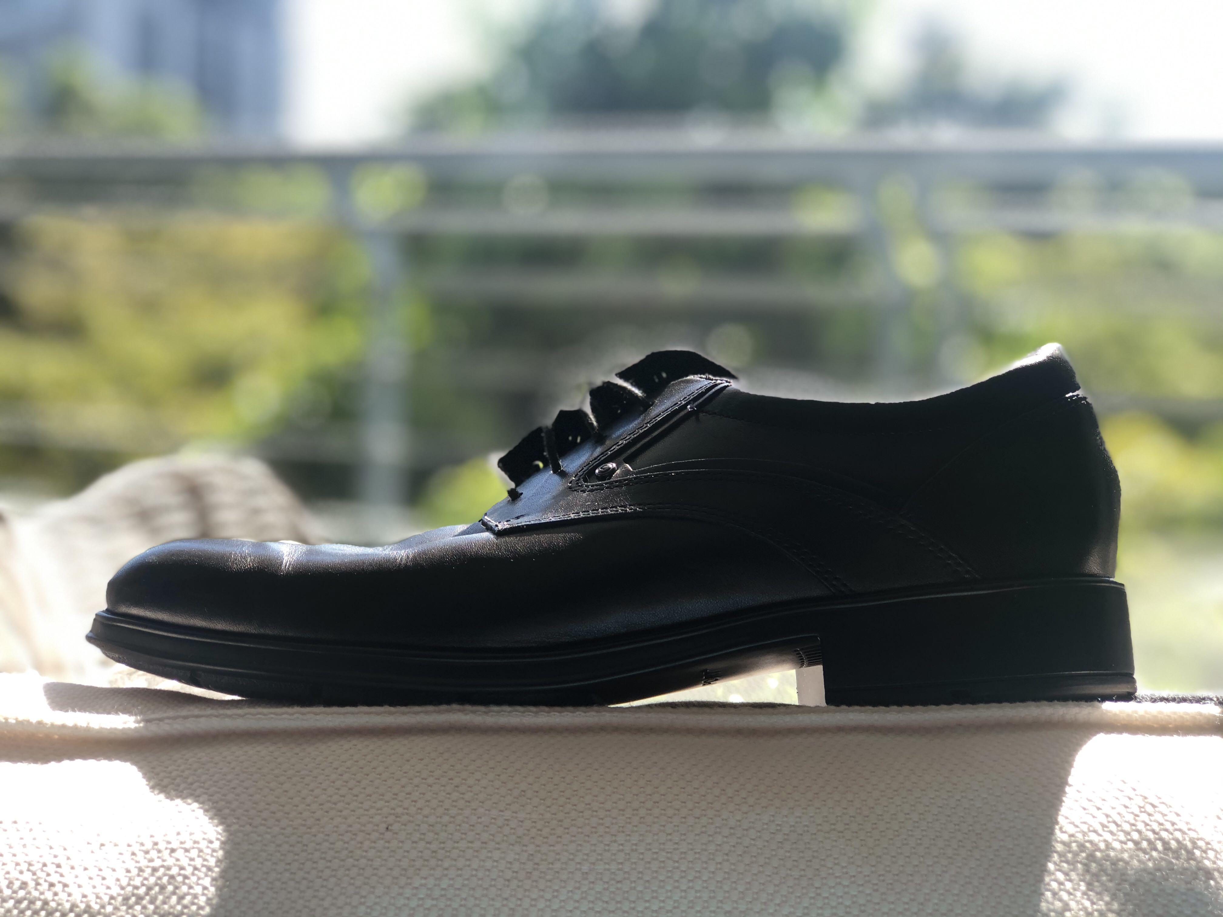 adidas black formal shoes