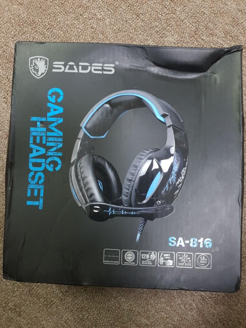 Sades Gaming Headset SA 816 Audio Headphones Headsets on Carousell