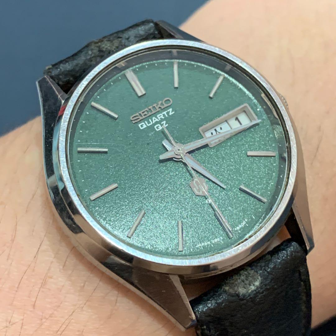 Seiko Quartz Rare Green Dial 0923-8000 Vintage Men Watch, Men's Fashion,  Watches & Accessories, Watches on Carousell