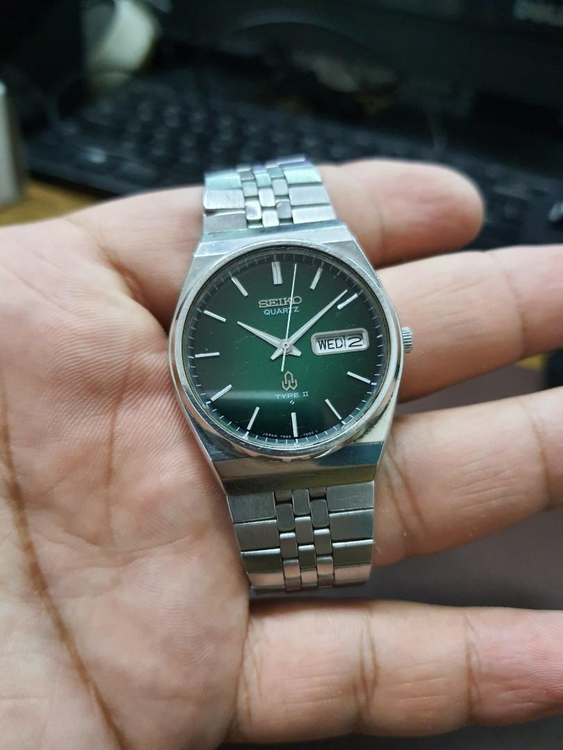Seiko Quartz Type II. Quartz Watch. 36mm. Signs of use. 有普通用的 