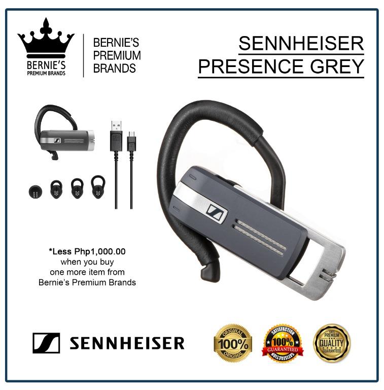 SENNHEISER PRSENCE GREY (Category: Headphones & Headsets) located in Pasay City. Submitted by premiumbrands (Listing ID 1032330316, Image 1). Description: 100% Certified Original/Genuine product. Everything is brand new, and factory sealed. Available, and ready for FREE delivery via LBC Hong Kong (3-7 days). Check out our FACEBOOK pages: Bernie's Premium Brands - Gadgets Bernie's Premium Brands – Women.