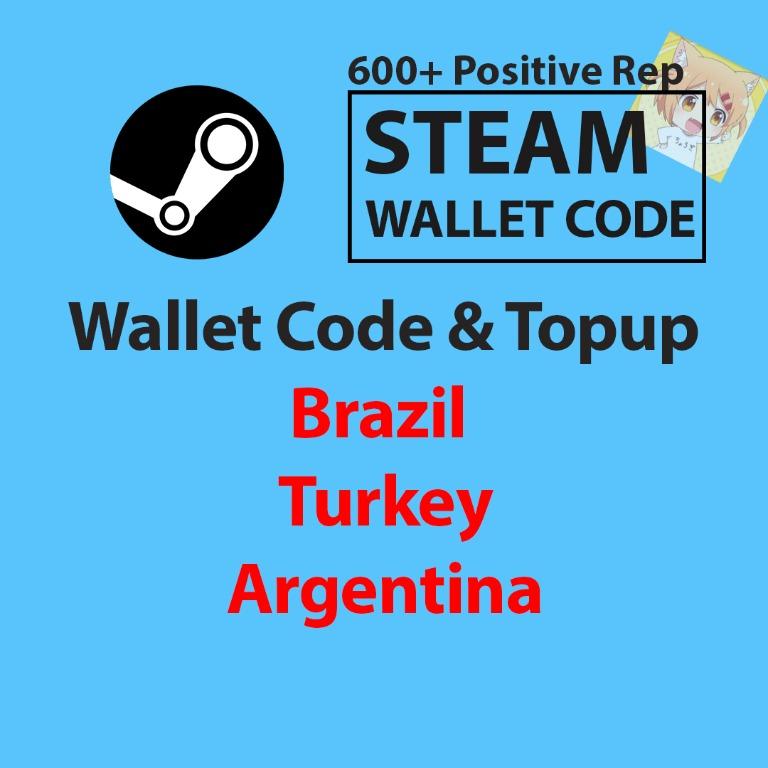 Steam wallet gift cards Argentina , Video Gaming, Gaming Accessories, Game  Gift Cards & Accounts on Carousell