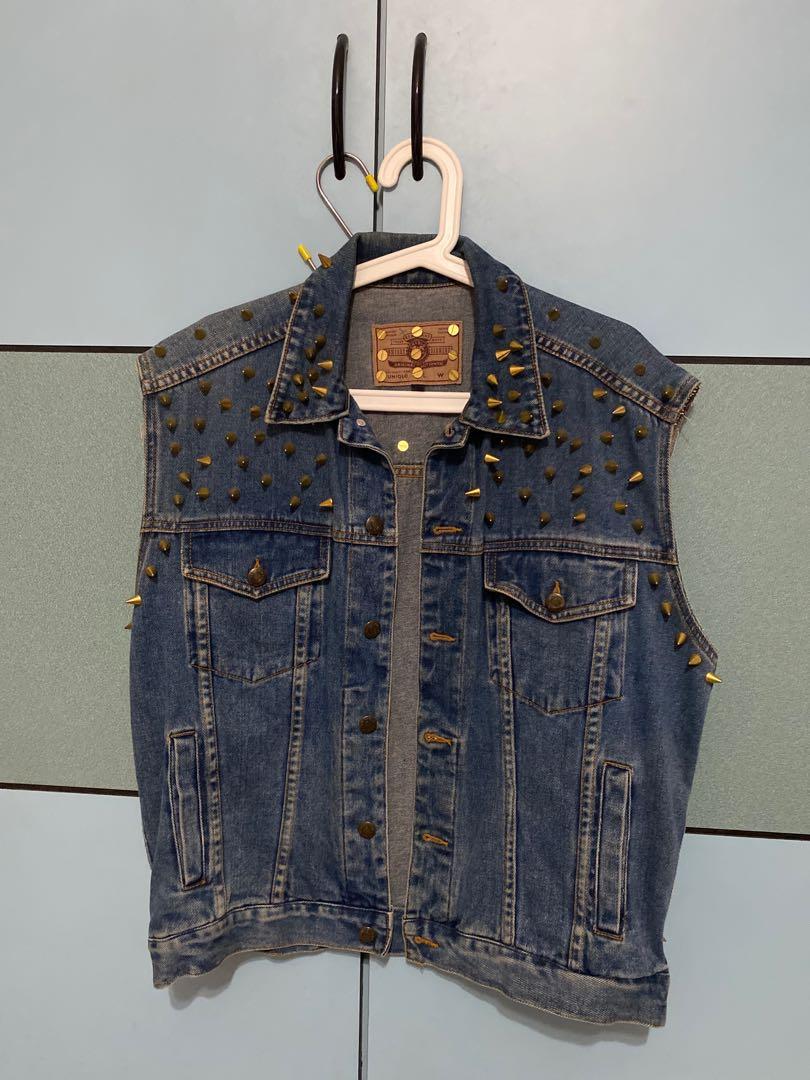 studded jean jacket