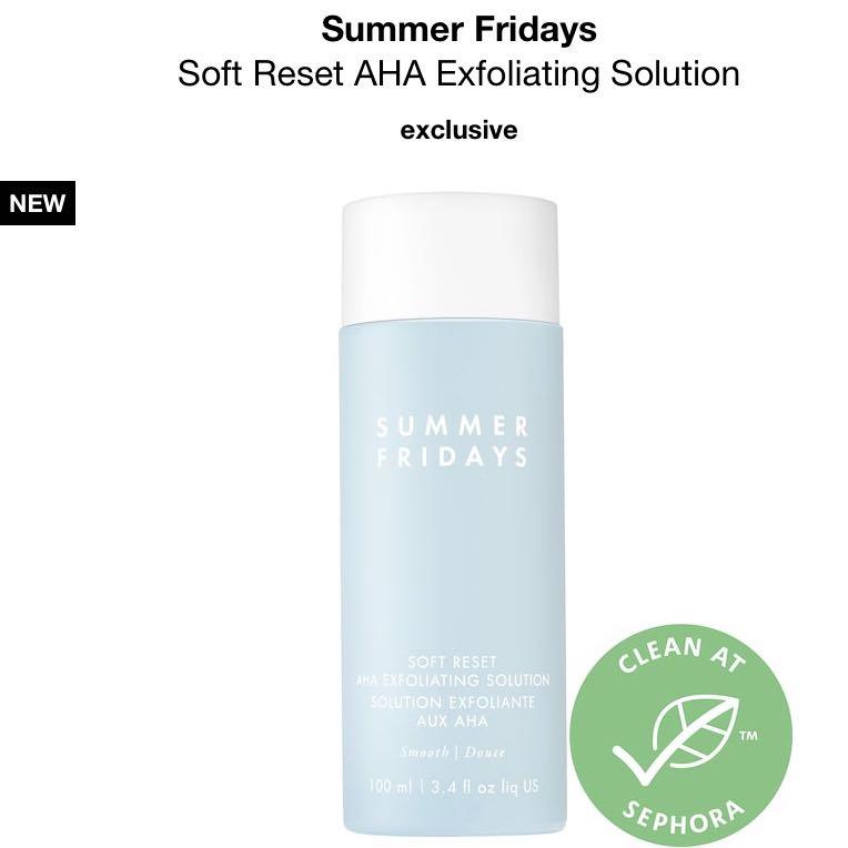 預訂》Summer Fridays - Soft Reset AHA Exfoliating Solution 果酸去