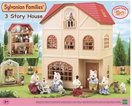 sylvanian families 3 storey house