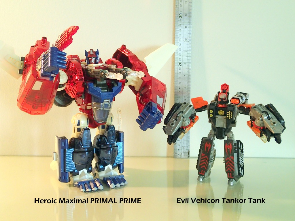 Transformers Beast Machines Primal Prime & Tankor Tank, Hobbies & Toys