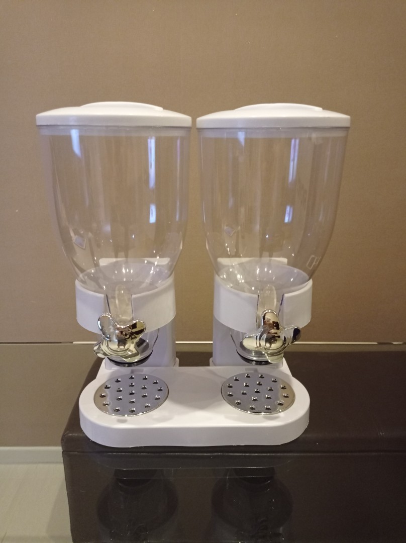 Twin Cereal Dispenser, Furniture & Home Living, Kitchenware & Tableware, Pitchers & Dispensers