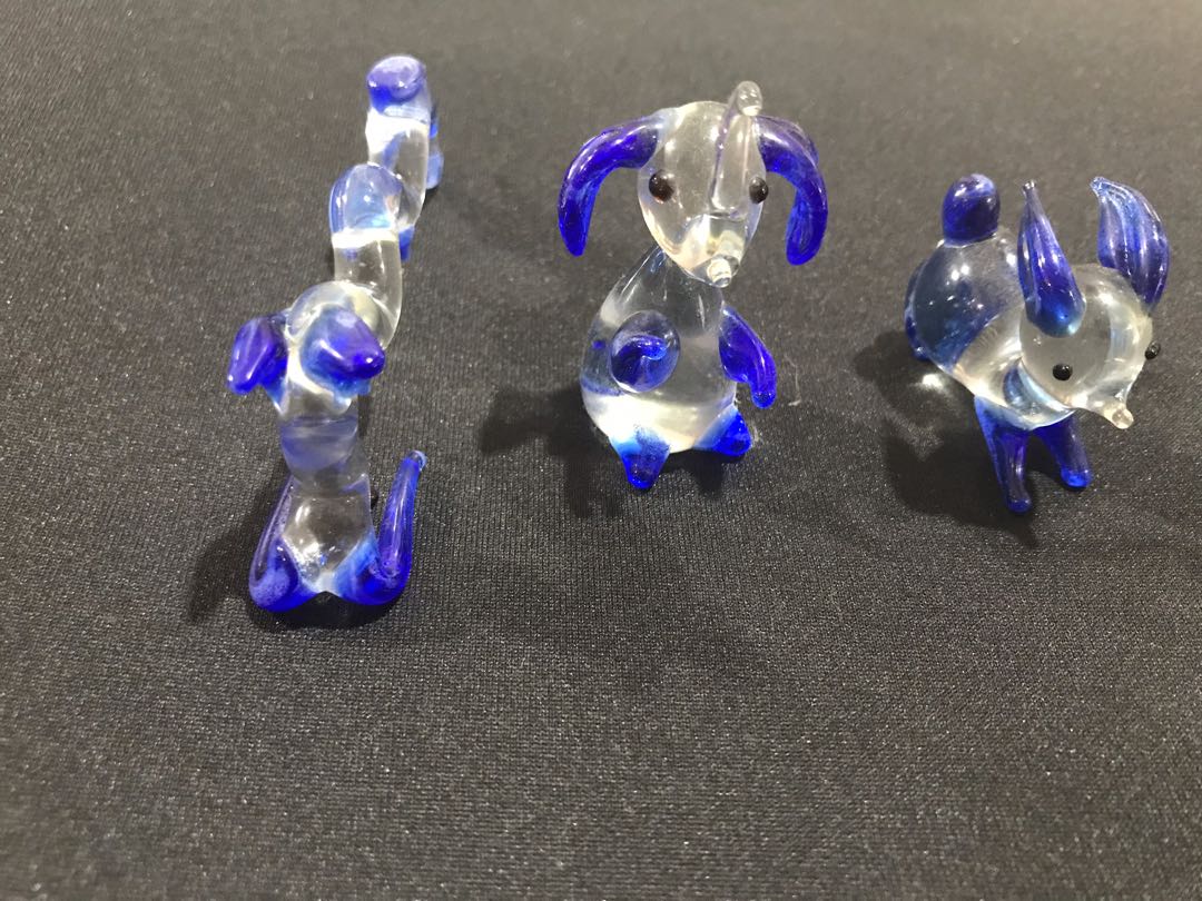Vintage Murano Glass Animal Figurines (Set), Hobbies & Toys