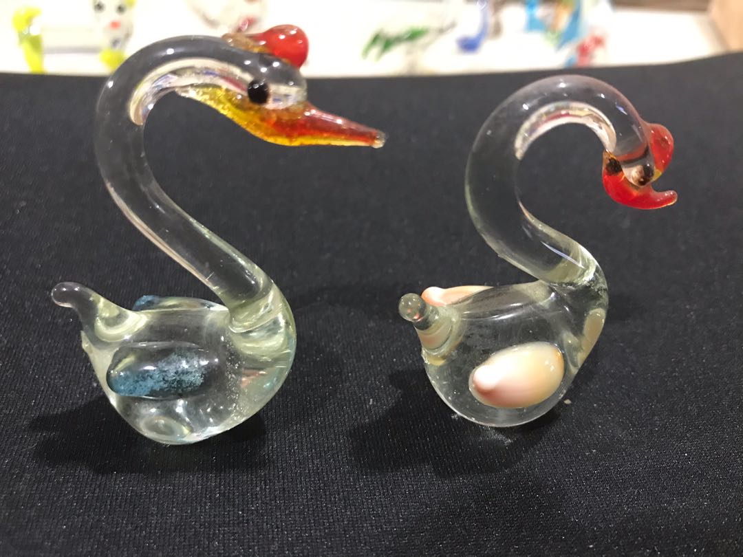 Vintage Murano Glass Animal Figurines, Hobbies & Toys, Memorabilia