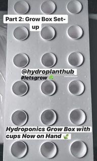 All-In! Styro Hydroponics Grow Box w/ 18 Holes & 19 Cups w/ slits 35x17x7.5" Now On Hand ₱300 only ❤