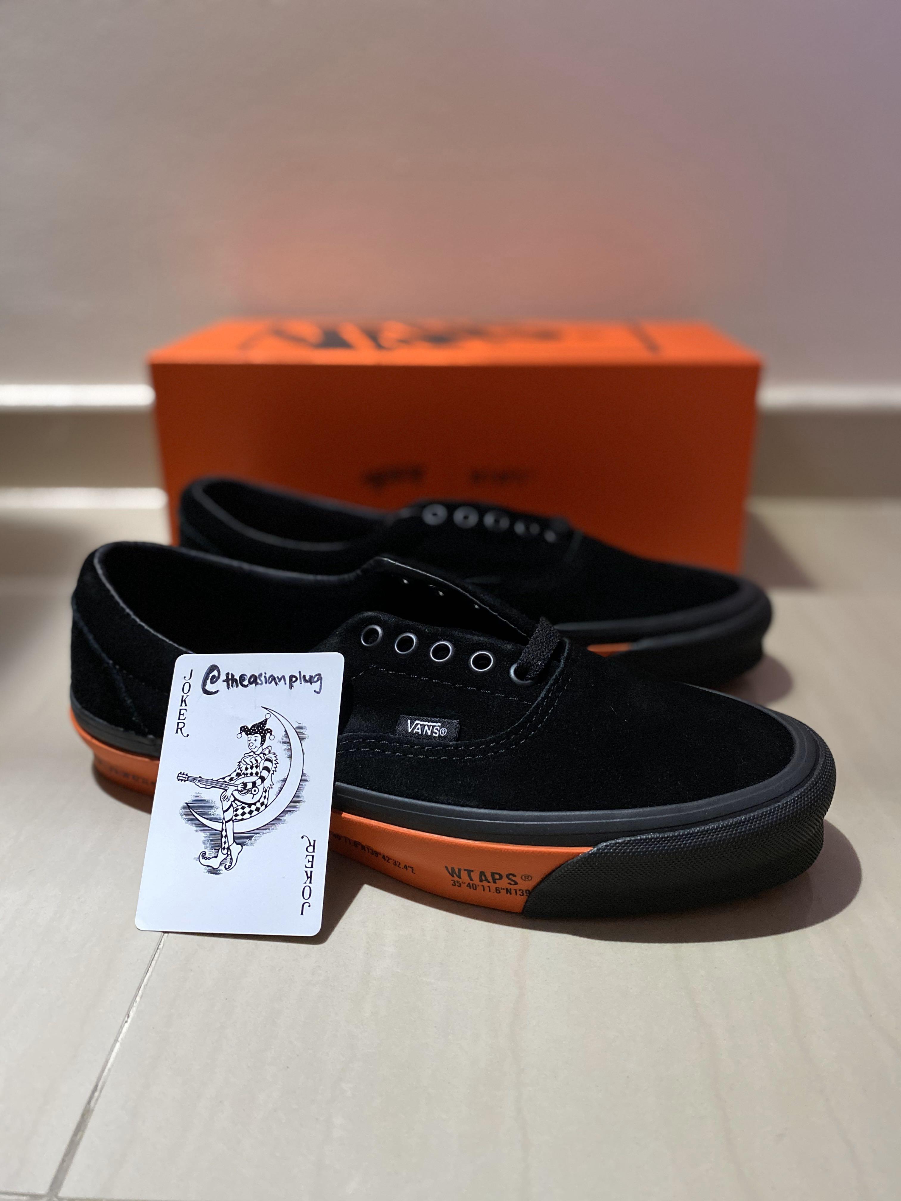 vans black orange