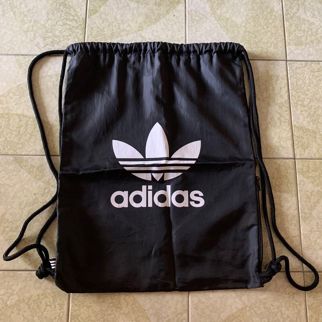 adidas drawstring bag with zipper