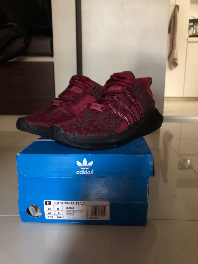 Adidas EQT Support 37/17 Burgundy Red 