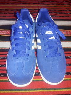 blue suede sambas