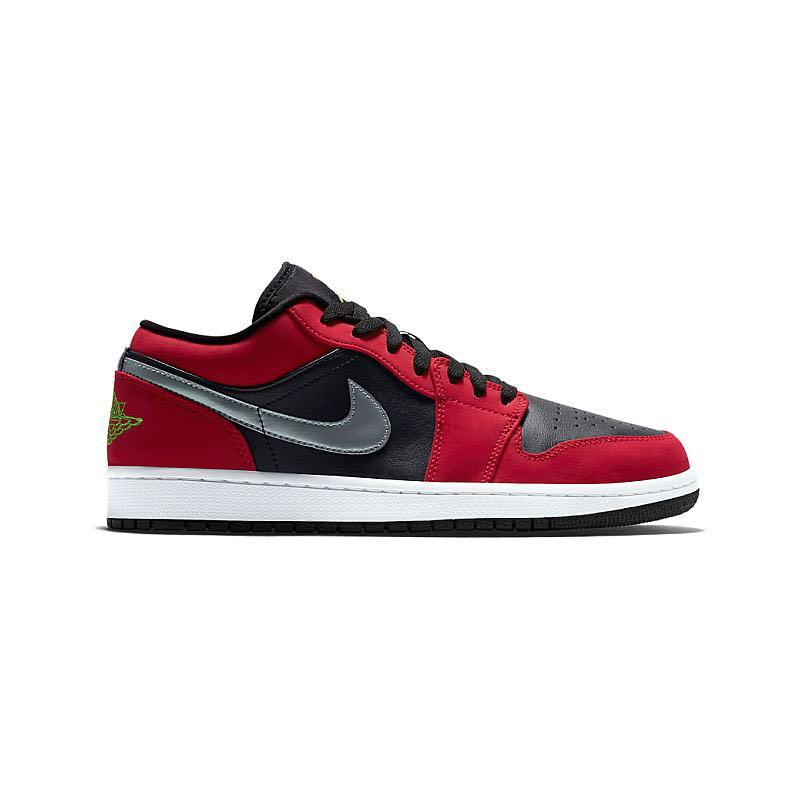 jordan 1 low black green pulse gym red