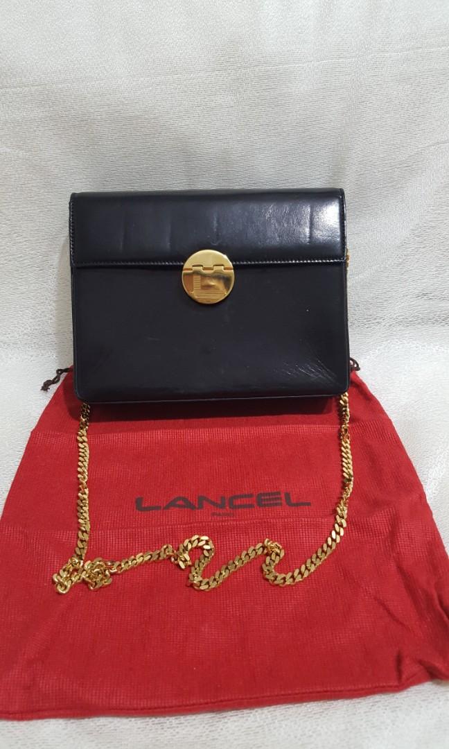 Auth Lancel Chain Sling Bag, Luxury, Bags & Wallets on Carousell