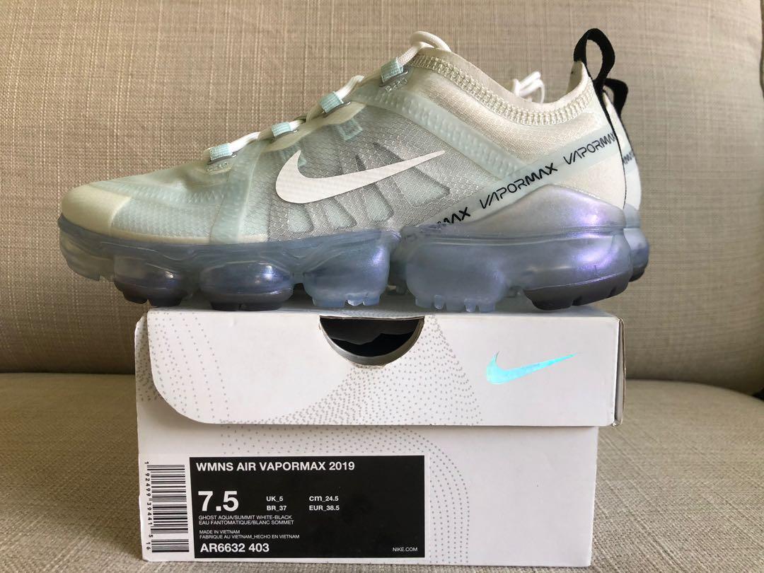 Air vapormax 2019 ghost aqua/summit white deals women's shoes