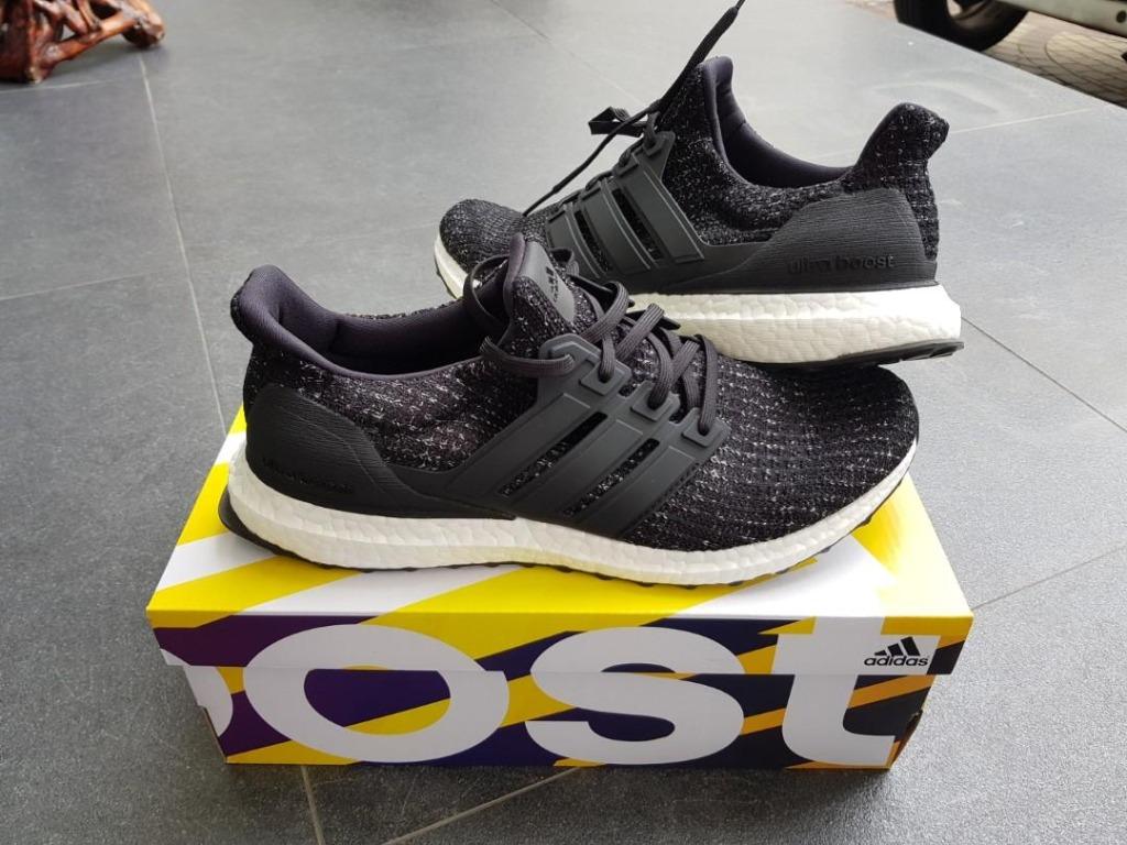 adidas ultra boost black white speckle