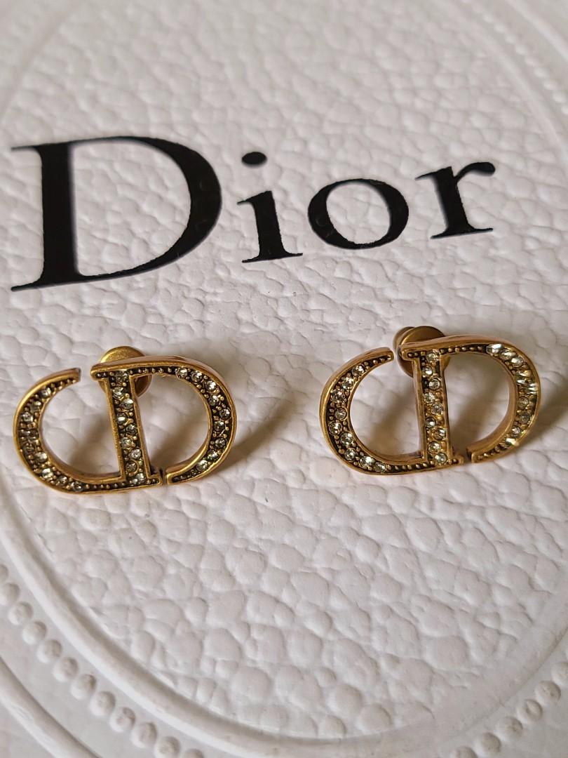 dior monogram earrings