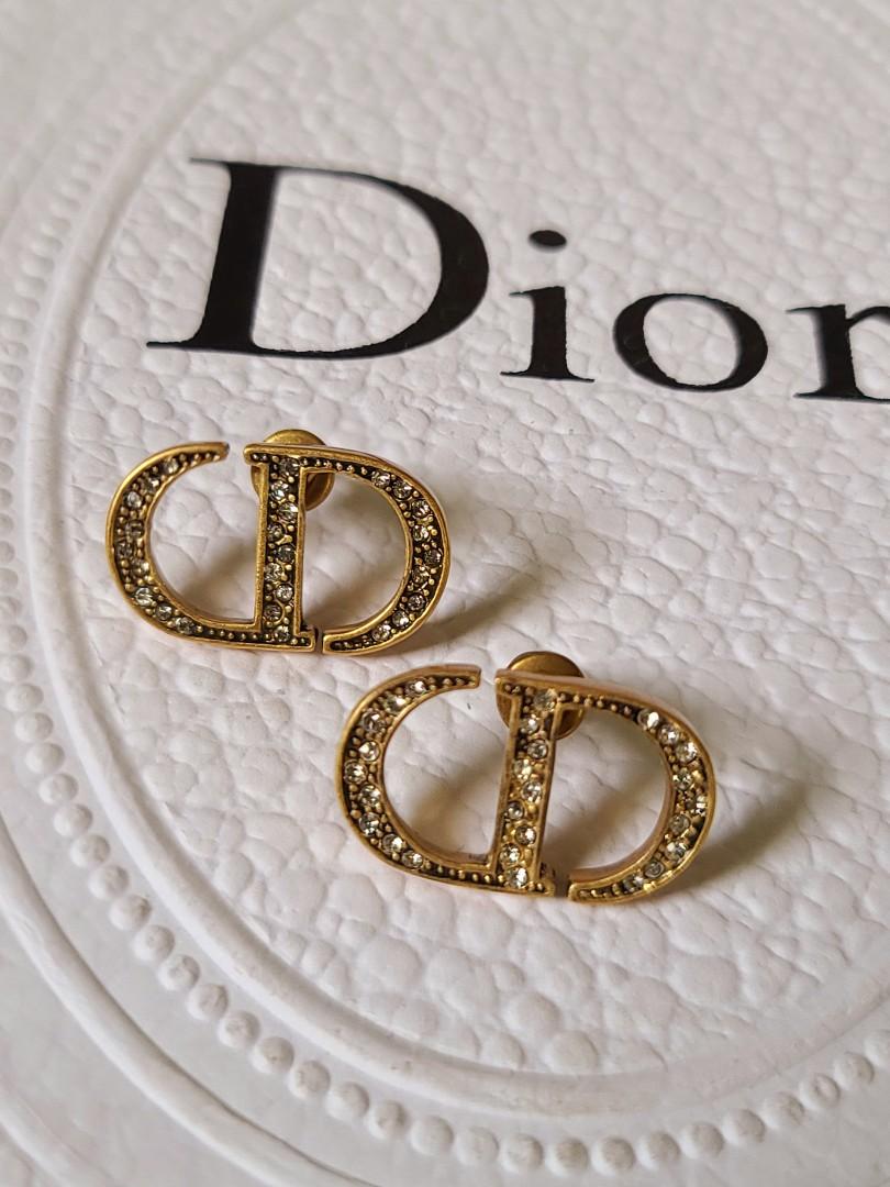 Dior store monogram earrings