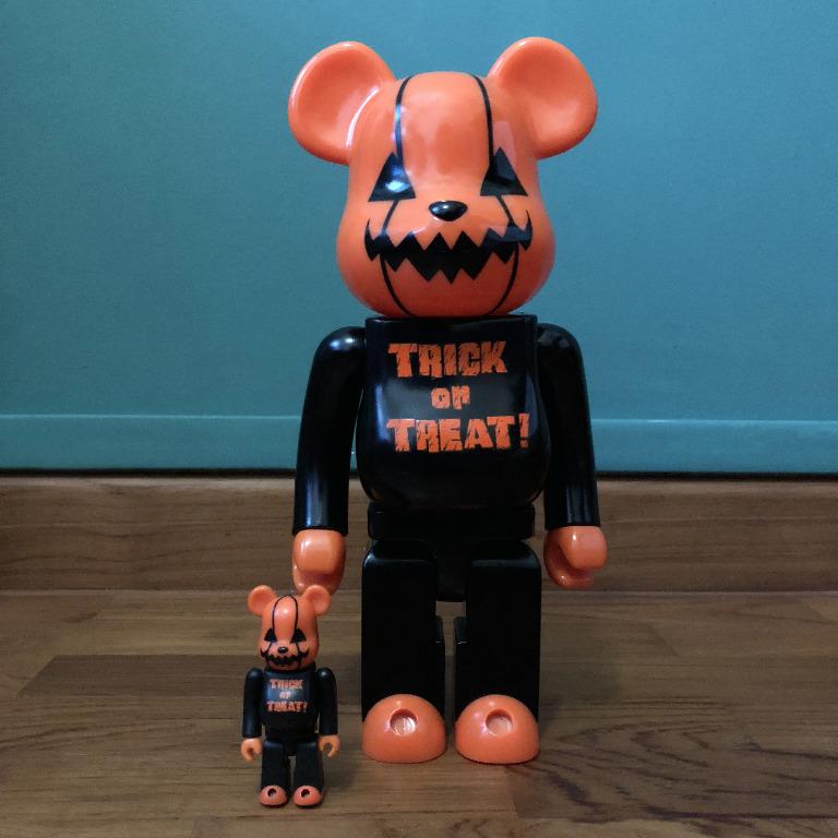 Bearbrick BE@RBRICK Halloween Trick or Treat! 400% and 100% Japan Exclusive  NT KAWS