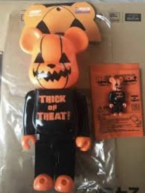 Bearbrick BE@RBRICK Halloween Trick or Treat! 400% and 100% Japan Exclusive  NT KAWS