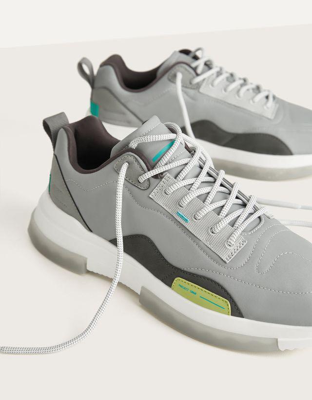 Bershka reflective shoes clearance