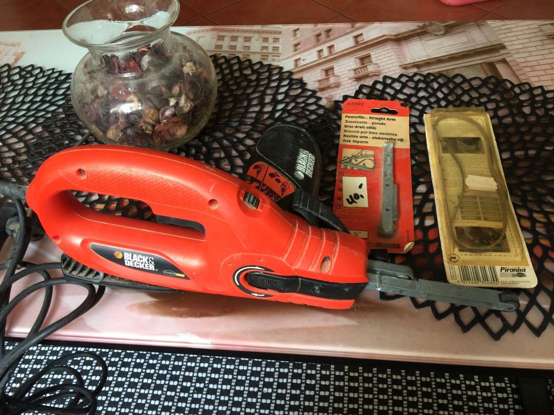 Black & decker belt sander (Category: Construction Tools & Equipment) located in Manila. Submitted by koloretemnl (Listing ID 1034293080, Image 1). Description: .