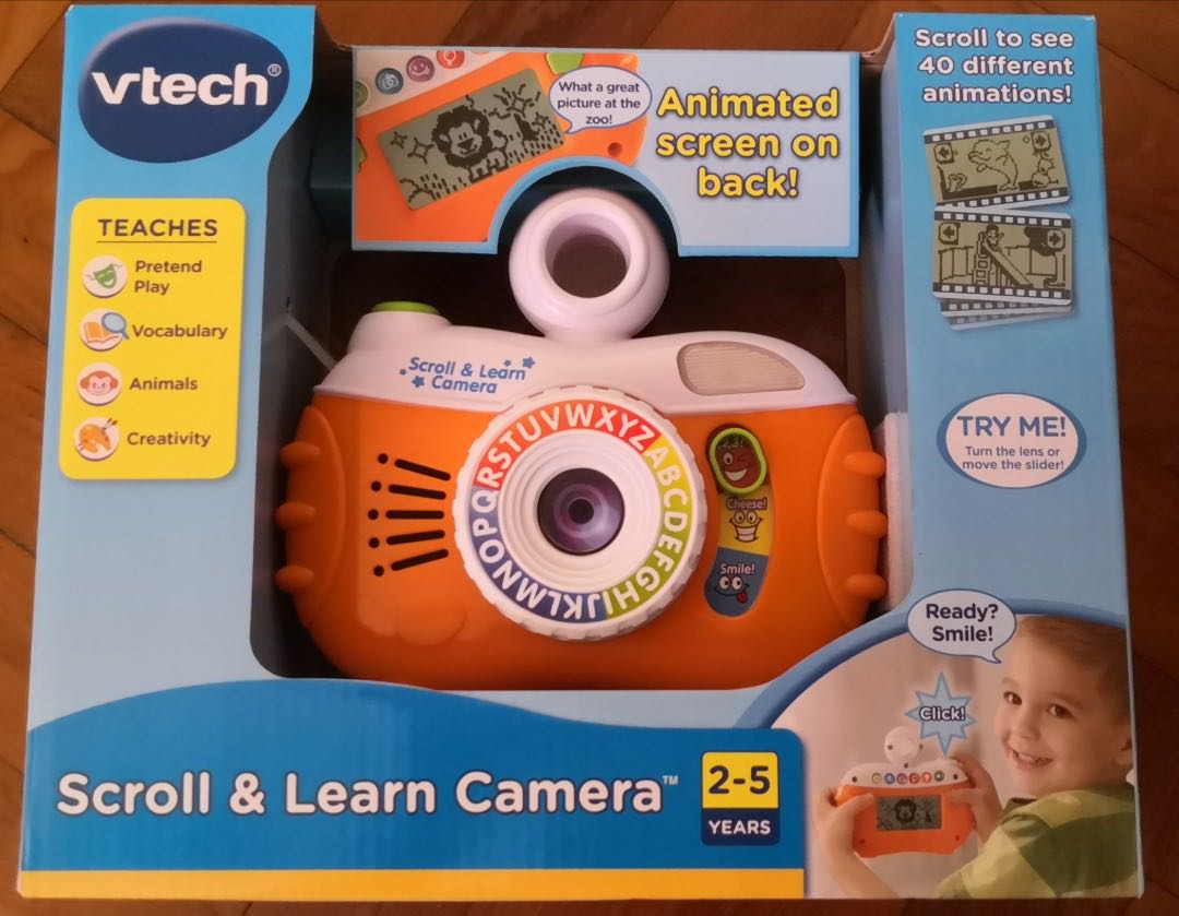 Vtech scroll and learn camera new arrivals