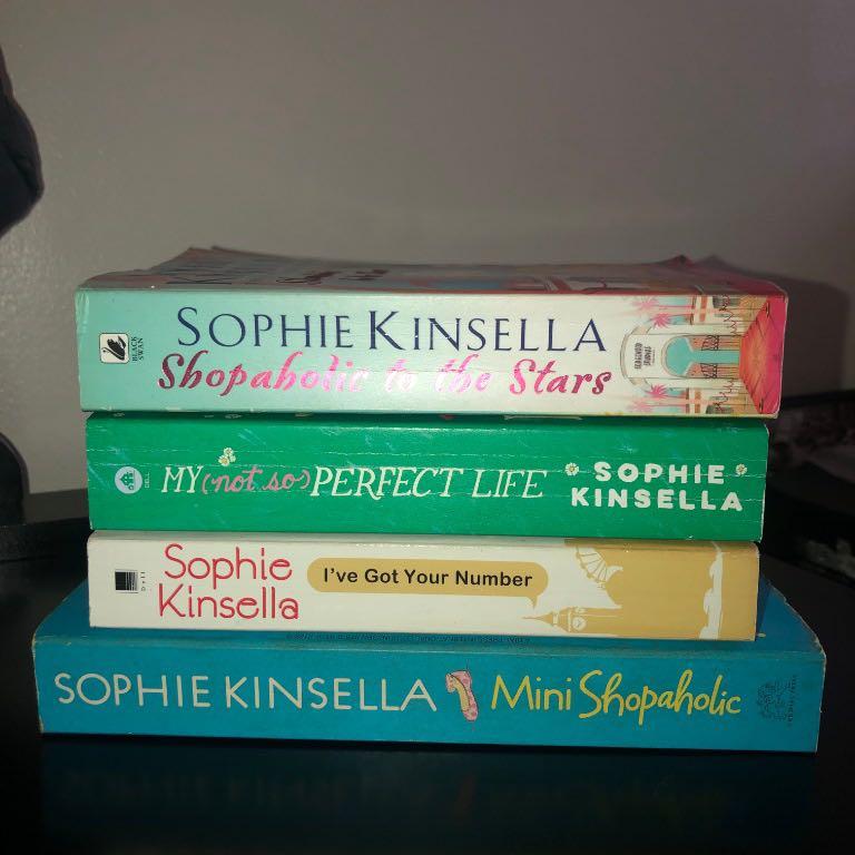 Books (Sophie Kinsella) (Category: Storybooks) located in Marikina City. Submitted by ffrancesca (Listing ID 1034282908, Image 1). Description: Pre-loved Sophie Kinsella books for sale! Shopaholic to the Stars - 75 My (Not So) Perfect Life - 150 I've Got Your Number - 150 Mini Shopaholic - 350 Take all for 600. Pages have yellow marks on them but other than that, covers and pages are in good condition. Please help me make room for more books!.