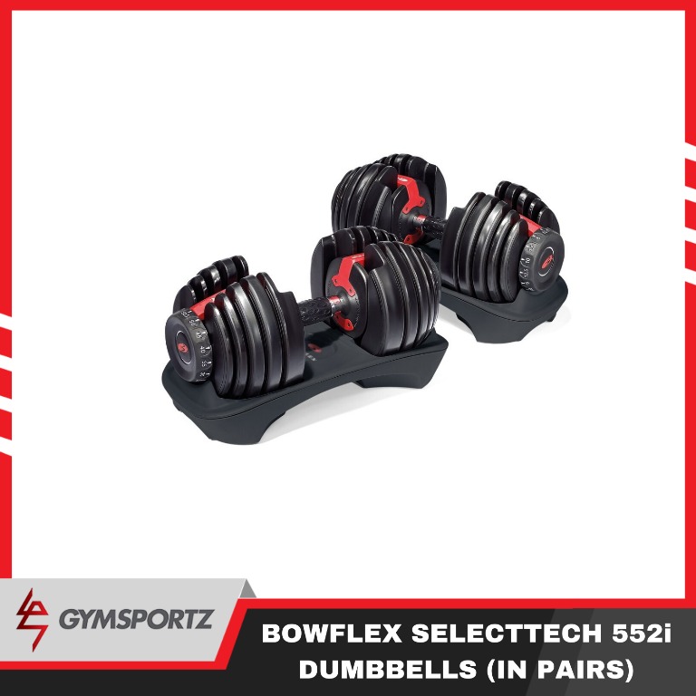 BOWFLEX SELECTTECH 552i DUMBBELLS IN PAIRS Sports Equipment