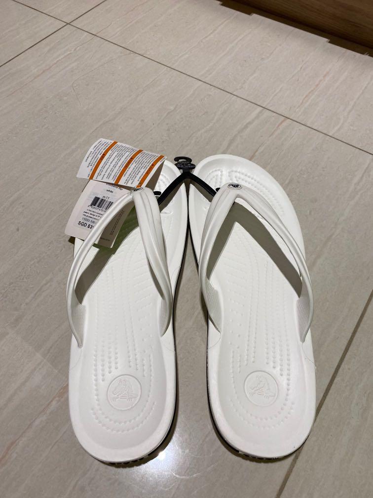 crocs slippers white