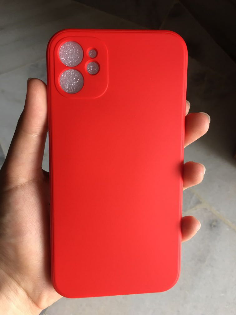 Bright Red Iphone 11 Case Mobile Phones Gadgets Mobile Gadget Accessories Cases Covers On Carousell