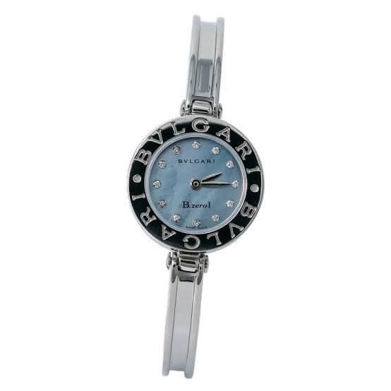 BVLGARI BVZERO LADIES WATCH (Category: Luxury Watches) located in Cagayan de Oro. Submitted by moiobsession (Listing ID 1034293433, Image 1). Description: Authentic BVLGARI BVZERO ladies watch With box and booklets Diamond hour Mother or peal blue dial Bangle watch SHOP YOUR FAVORITE LUxury watch BEFORE THEY'RE GONE‼️ 💎Moi Obsession Authentic Pre-owned luxury bags, shoes, accessories and watches ⏰ Since 2007 📄 DTI AND BIR REG. FB: search Arra G