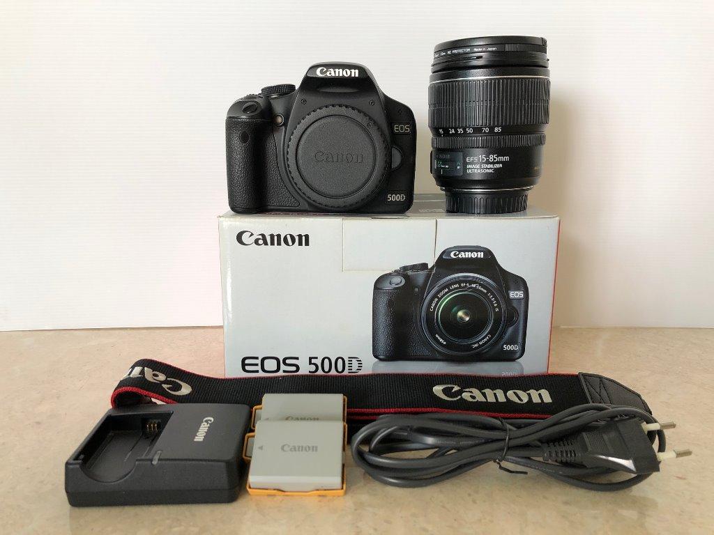 Canon Eos 500d With Ef S15 85mm F3 5 5 6 Is Usm Photography Cameras Dslr On Carousell