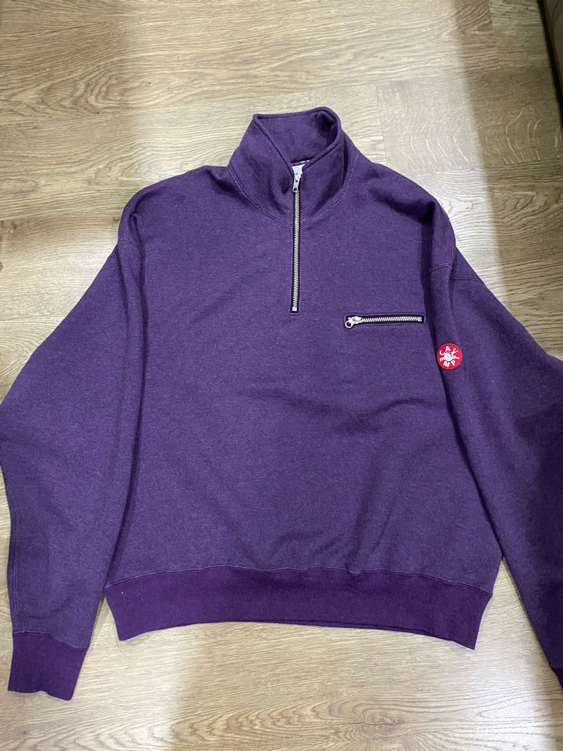 Cav Empt Half Zip Sweat Men s Fashion Tops Sets Hoodies on Carousell
