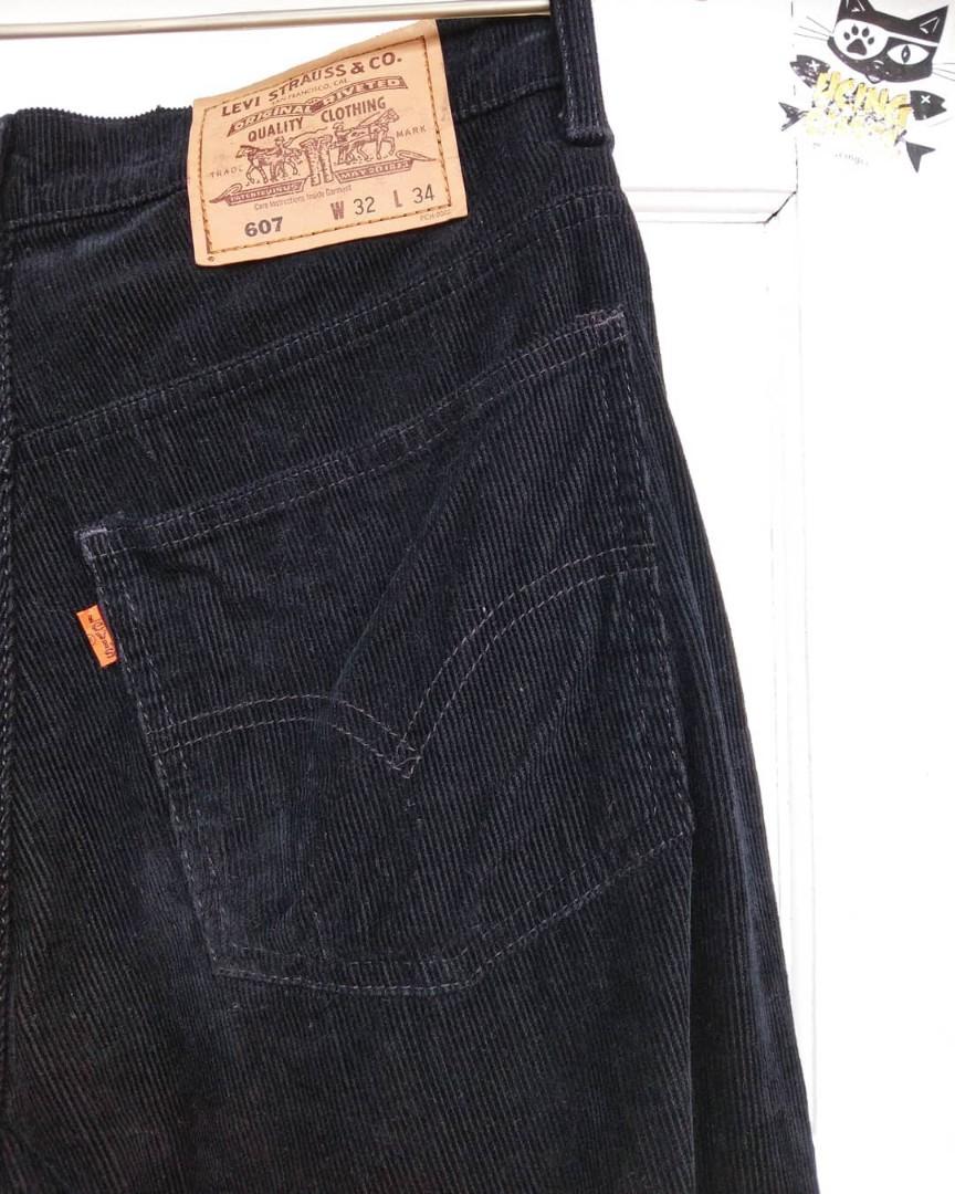 Celana Corduroy Levi's 607, Fesyen Pria 