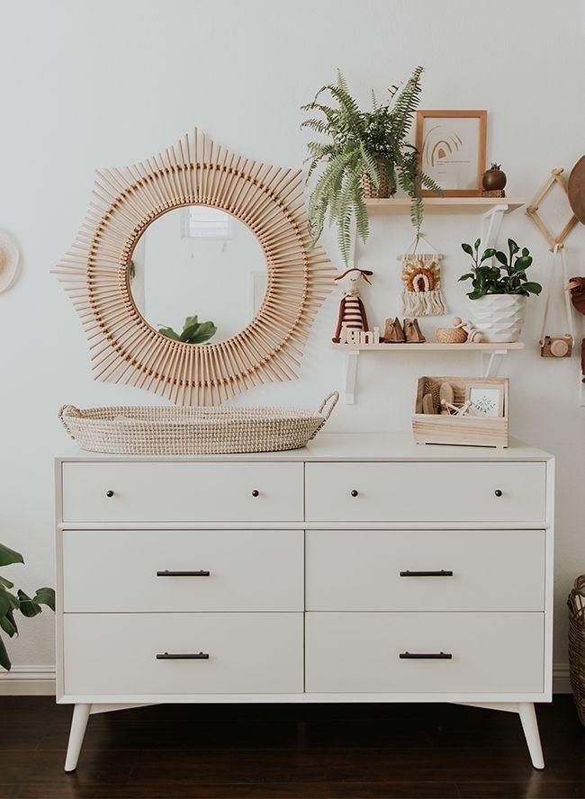 Chest of drawers and changing cheap table