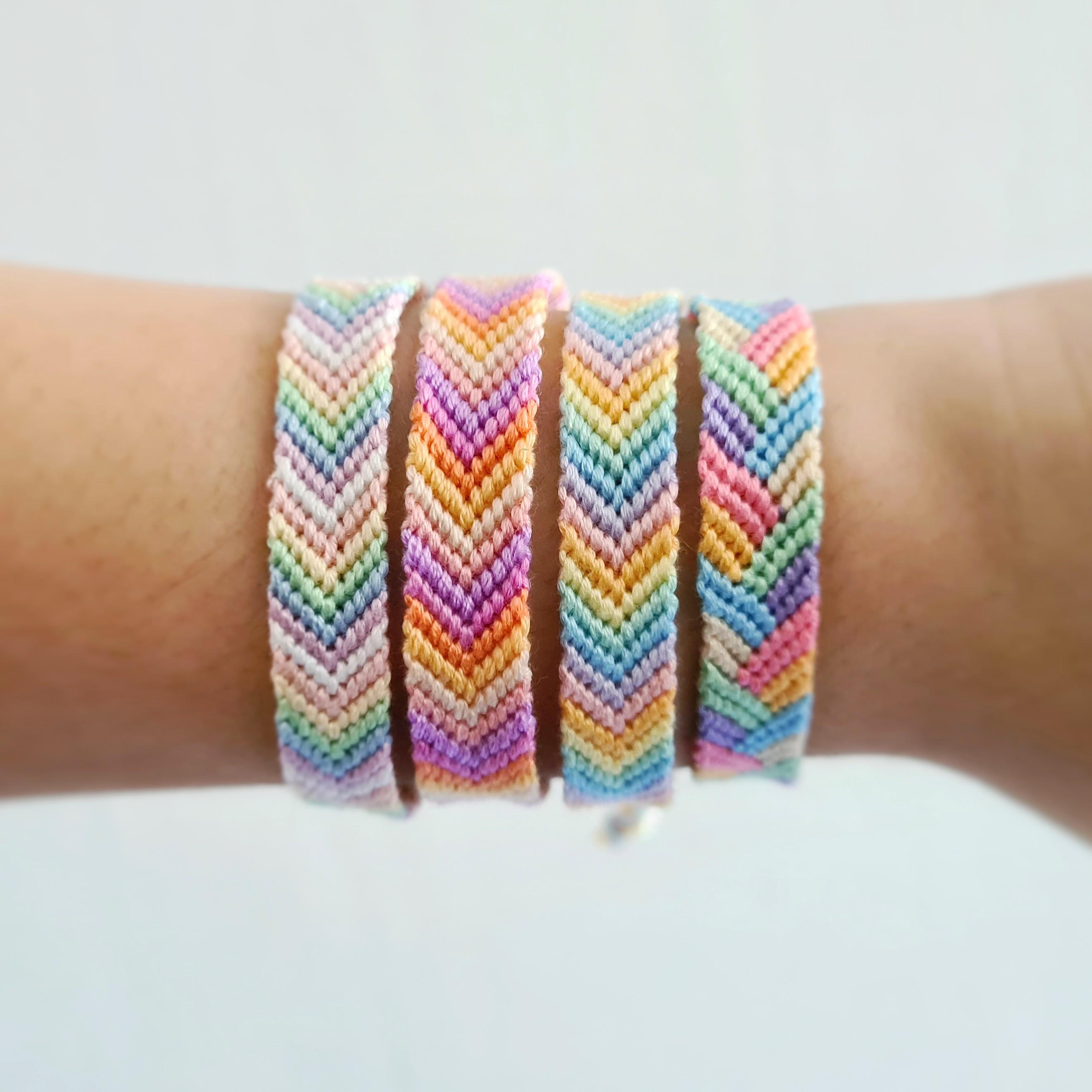 Rainbow chevron clearance friendship bracelet