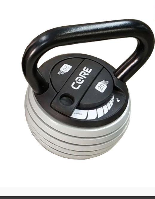 Core Adustable Kettlebell 20lbs (Category: Weights & Dumbbells) located in Pasig City. Submitted by lizzy_ph (Listing ID 1034263836, Image 1). Description: Brand New With warranty.